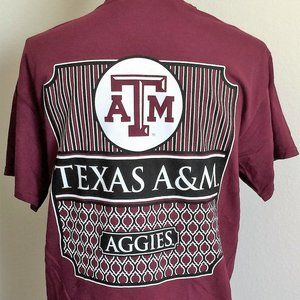 Women's Burgundy Texas A&M T-shirt in Preppy Theme